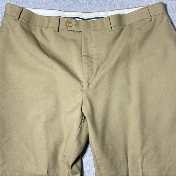 Lauren Ralph Lauren Men Dress Pants W42 Tan Total Comfort 100% Wool Business - Picture 5 of 13